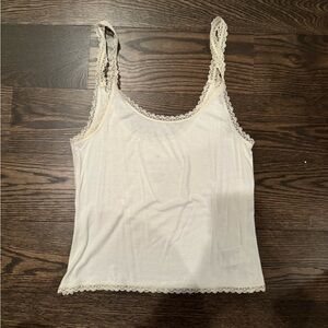 American Eagle Outfitters White Lace Camisole